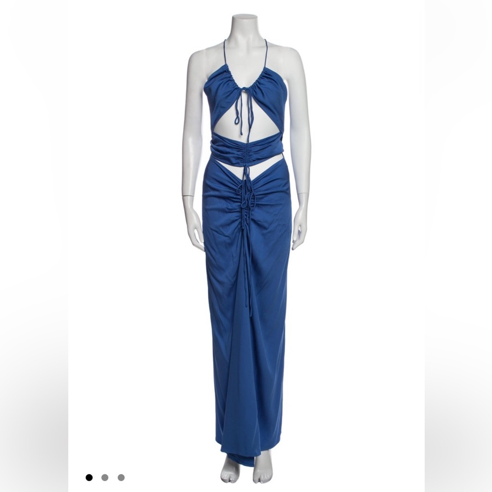 Christopher Esber Blue Maxi Dress